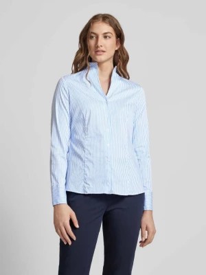 Zdjęcie produktu Bluzka koszulowa ze spiczastym dekoltem ze stójką Eterna