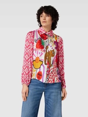 Zdjęcie produktu Bluzka koszulowa ze wzorem na całej powierzchni model ‘Strawberry’ miss goodlife