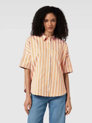 Zdjęcie produktu Bluzka koszulowa ze wzorem w paski model ‘Elinaton’ tonno & panna