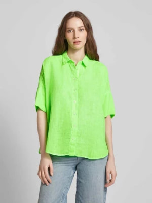 Zdjęcie produktu Bluzka lniana w jednolitym kolorze Emily Van den Bergh