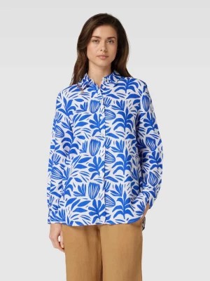 Zdjęcie produktu Bluzka lniana z kwiatowym nadrukiem na całej powierzchni Christian Berg Woman