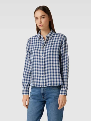 Zdjęcie produktu Bluzka lniana ze wzorem w szkocką kratę Polo Ralph Lauren