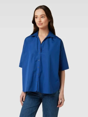Zdjęcie produktu Bluzka o kroju oversized z czystej bawełny z wykładanym kołnierzem tonno & panna