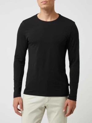 Zdjęcie produktu Bluzka o kroju slim fit z długim rękawem i dodatkiem streczu model ‘Theo’ casual friday