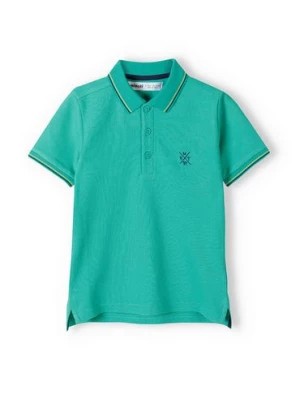 Zdjęcie produktu Bluzka polo dla chłopca z krótkim rękawem- zielona Minoti