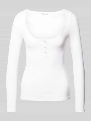 Zdjęcie produktu Bluzka z długim rękawem i efektem prążkowania model ‘KARLEE’ Guess
