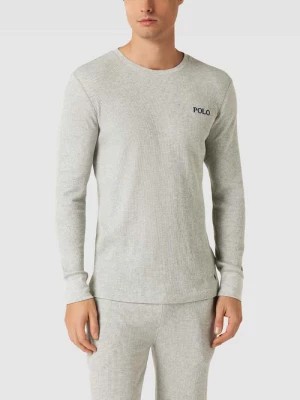 Zdjęcie produktu Bluzka z długim rękawem i fakturowanym wzorem model ‘WAFFLE’ Polo Ralph Lauren Underwear