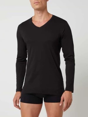 Zdjęcie produktu Bluzka z długim rękawem o kroju body fit z bawełny pima w zestawie 2 szt. RAGMAN