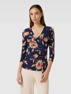 Zdjęcie produktu Bluzka z długim rękawem w stylu kopertowym model ‘JAINAB’ Lauren Ralph Lauren