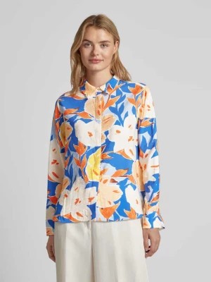Zdjęcie produktu Bluzka z kwiatowym wzorem i krytą listwą guzikową Rich & Royal