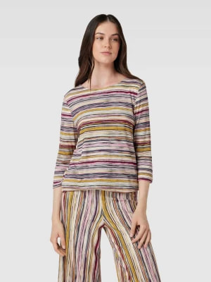 Zdjęcie produktu Bluzka z mieszanki wiskozy i elastanu z długim rękawem i wzorem w paski Christian Berg Woman