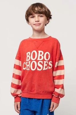 Zdjęcie produktu Bobo Choses bluza bawełniana dziecięca kolor czerwony wzorzysta