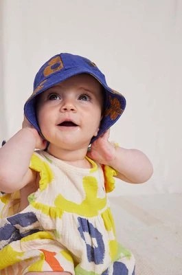 Zdjęcie produktu Bobo Choses kapelusz bawełniany niemowlęcy kolor granatowy bawełniany