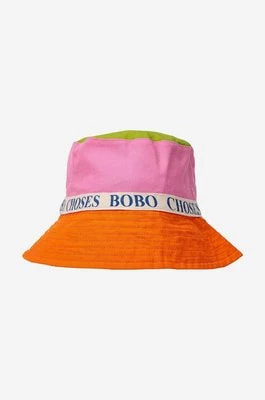 Zdjęcie produktu Bobo Choses kapelusz dwustronny bawełniany dziecięcy kolor różowy bawełniany