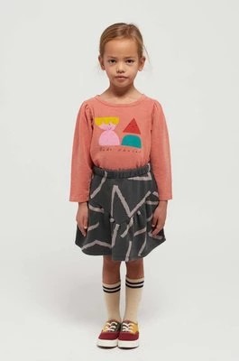 Zdjęcie produktu Bobo Choses spódnica bawełniana dziecięca kolor szary mini rozkloszowana