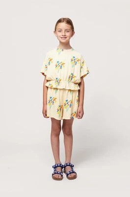Zdjęcie produktu Bobo Choses szorty z domieszką lnu dziecięce kolor żółty wzorzyste