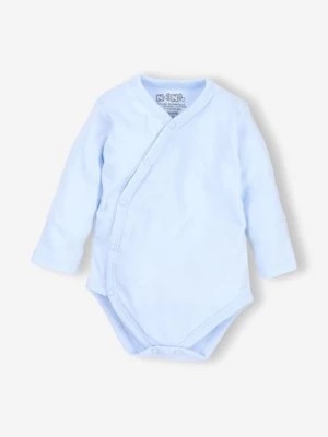 Zdjęcie produktu Body niemowlęce z bawełny organicznej - błękitne długi rękaw NINI