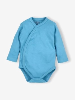 Zdjęcie produktu Body niemowlęce z bawełny organicznej - niebieskie - długi rękaw NINI