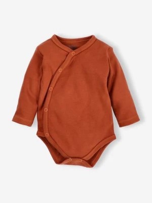 Zdjęcie produktu Body niemowlęce z bawełny organicznej - brązowe NINI