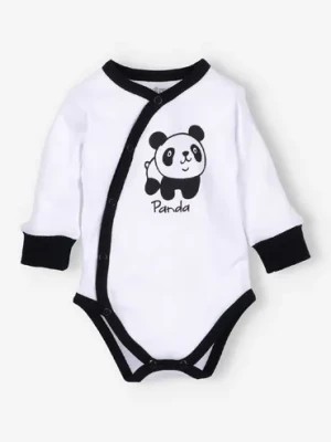 Zdjęcie produktu Body niemowlęce z bawełny organicznej dla chłopca - panda NINI
