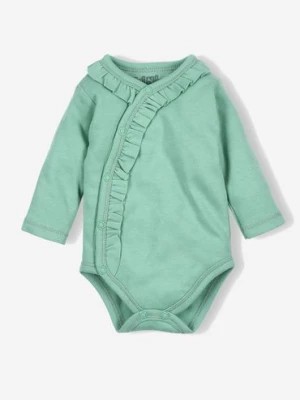Zdjęcie produktu Body niemowlęce z bawełny organicznej dla dziewczynki - zielone - Nini