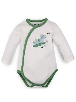 Zdjęcie produktu Body niemowlęce z bawełny organicznej ecru NINI