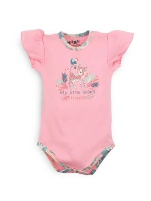 Zdjęcie produktu Body niemowlęce z bawełny organicznej - różowe NINI