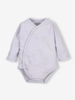 Zdjęcie produktu Body niemowlęce z bawełny organicznej - szare - długi rękaw NINI
