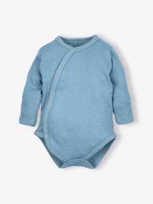 Zdjęcie produktu Body niemowlęce z bawełny organicznej - niebieskie NINI