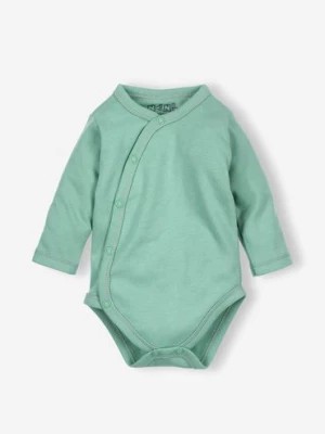 Zdjęcie produktu Body niemowlęce z bawełny organicznej kopertowe - zielone NINI