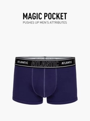 Zdjęcie produktu Bokserki męskie magic pocket- niebieski ATLANTIC