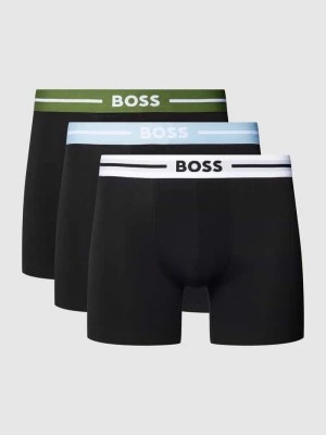 Zdjęcie produktu Bokserki z elastycznym paskiem z logo w zestawie 3 szt. model ‘Bold’ Boss