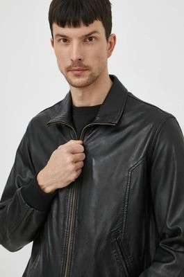 Zdjęcie produktu Bomboogie kurtka skórzana męska kolor czarny przejściowa JMCHELPLGF4