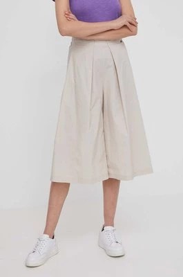 Zdjęcie produktu Bomboogie spodnie damskie kolor beżowy fason culottes high waist PW8491TCPA4 PW8491TCPA4