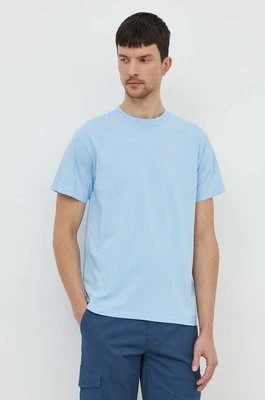 Zdjęcie produktu Bomboogie t-shirt bawełniany męski kolor niebieski gładki TM8515TJIN4