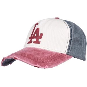 Zdjęcie produktu Bordowa czapka z daszkiem baseballówka vintage LA czerwony Merg