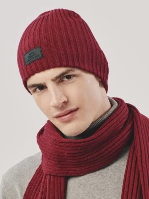 Zdjęcie produktu Bordowa czapka zimowa męska OCHNIK