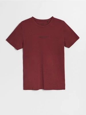 Zdjęcie produktu Bordowa koszulka slim fit z napisem House