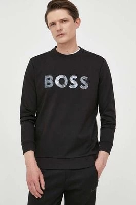 Zdjęcie produktu BOSS bluza BOSS GREEN męska kolor czarny z nadrukiem