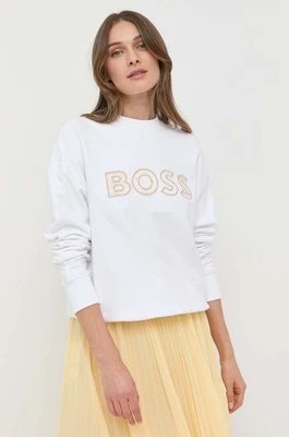 Zdjęcie produktu BOSS bluza damska kolor biały z aplikacją