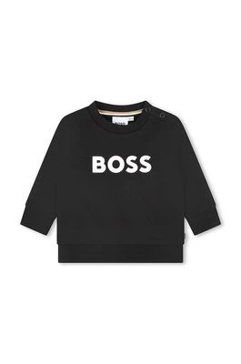 Zdjęcie produktu BOSS bluza dziecięca kolor czarny z nadrukiem