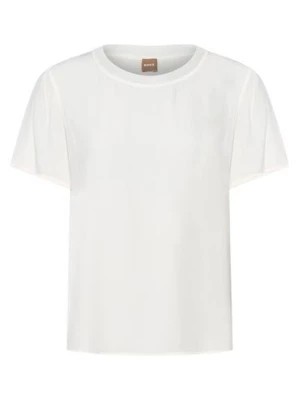 Zdjęcie produktu BOSS Bluzka damska Kobiety Sztuczne włókno biały jednolity,