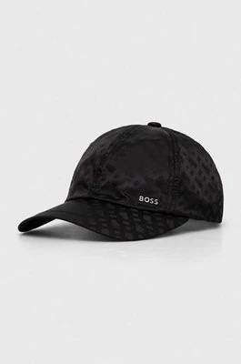 Zdjęcie produktu BOSS czapka kolor czarny wzorzysta