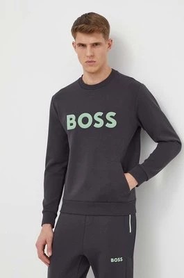Zdjęcie produktu Boss Green bluza męska kolor szary z aplikacją 50510350