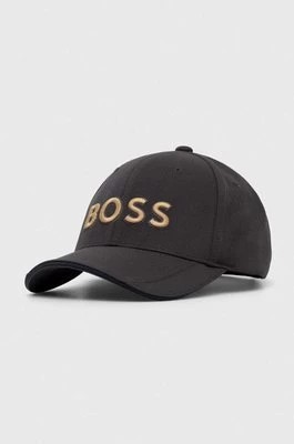 Zdjęcie produktu Boss Green czapka z daszkiem BOSS GREEN kolor szary z aplikacją 50496291