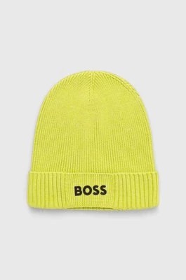 Zdjęcie produktu Boss Green czapka z domieszką wełny BOSS GREEN kolor zielony