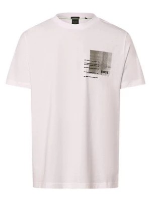 Zdjęcie produktu BOSS Green Koszulka męska - Teebero 2 Mężczyźni Dżersej biały nadruk,