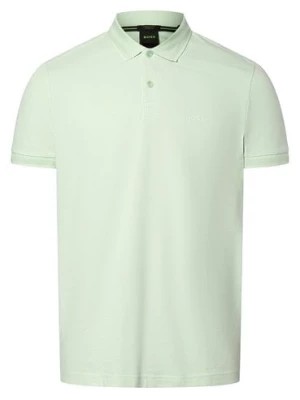 Zdjęcie produktu BOSS Green Męska koszulka polo - Pio 1 Mężczyźni Bawełna zielony jednolity,
