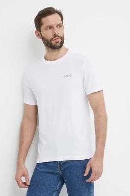 Zdjęcie produktu Boss Green t-shirt bawełniany męski kolor biały gładki 50515620