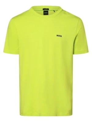 Zdjęcie produktu BOSS Green T-shirt męski Mężczyźni Bawełna zielony jednolity,